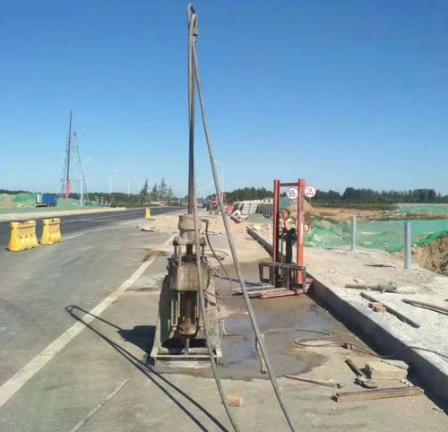 郯城公路高聚物注浆加固